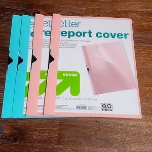 Up & Up 4CT Pink Letter Report Cover Capacidad para hasta 25 hojas de papel